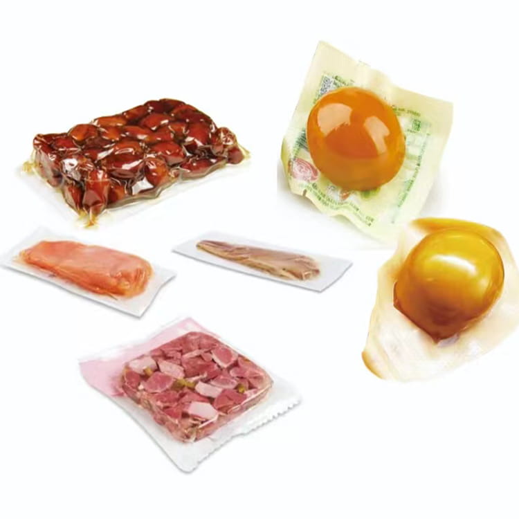 Film plastique d'emballage de viande de saucisse de fromage co-extrudé à haute barrière