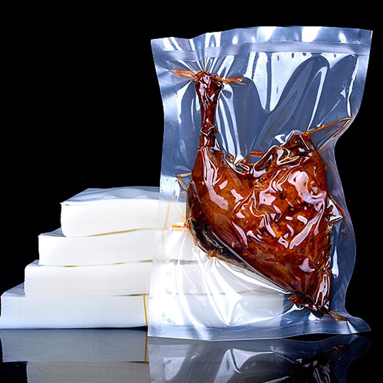 Sac de scellage sous vide composite PE/PA à haute barrière pour aliments frais